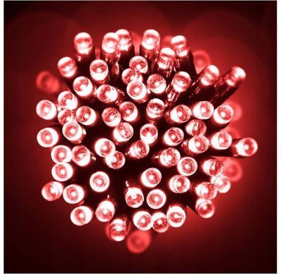 Новогодняя гирлянда 600 LED 51,2 м красный цвет