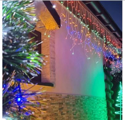 Гірлянда бахрома 14.5 м 300 LED Мультиколір з пульом