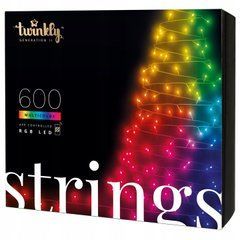 Twinkly Strings 600 Led RGB черный провод Вилка F (тип ЕС) 48 м