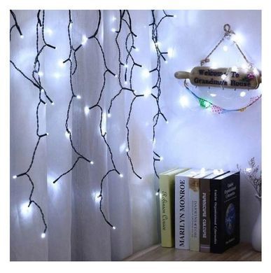 Гірлянда бахрома 9 м 250 LED білий холодний
