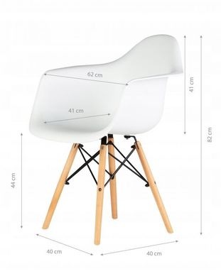 Комплект стульев для кухни и гостиной GoodHome 4 шт PC-008 WHITE
