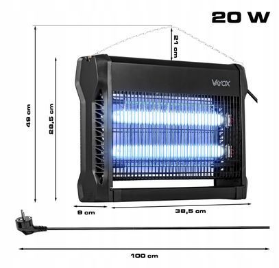Инсектицидная лампа Vayox IKL-20W 20W