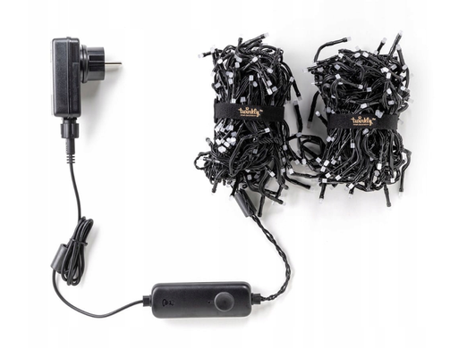Twinkly Strings 400 LED RGB black wire Plug F (тип ЕС) 32 м