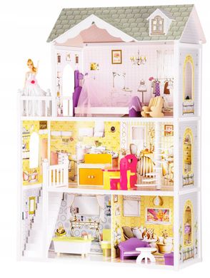Мега большой игровой кукольный домик для барби Ecotoys 4108 Beverly 124см!