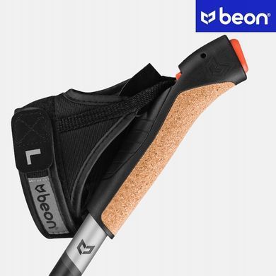 Палки для скандинавской ходьбы, карбон Beon NX6 Carbon Black