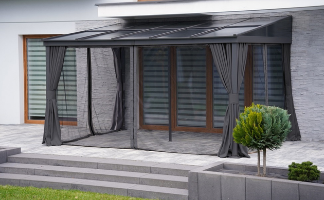 Алюминиевая крыша для террасы 3 x 4 м