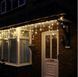 Новогодняя гирлянда бахрома 5,5 м 100 LED (Теплый белый с холодной белой вспышкой) - 2