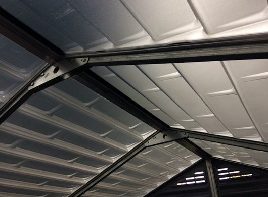Пластиковый садовый сарай SkyLight 6x12 Palram - Canopia Grey