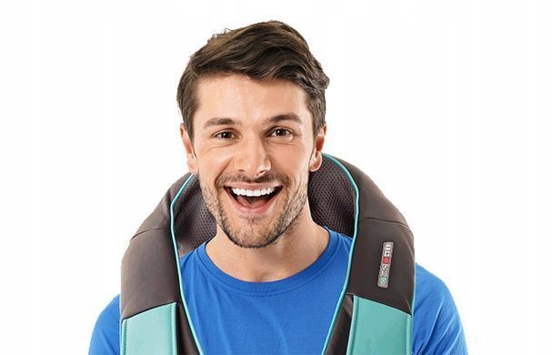 Масажер для шиї, плечей і спини Herz Medical Instruments 30 Вт з пружинними головками та функцією шиацу