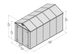 Пластиковый садовый сарай SkyLight 6x12 Palram - Canopia Grey