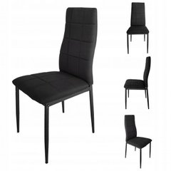 Комплект стільців для кухні та вітальні GoodHome 4 шт F261FP BLACK