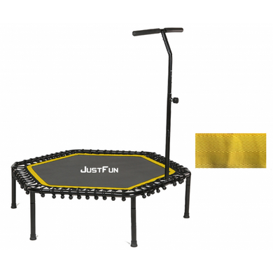 Фітнес-батут 135 см JUSTFUN жовтий