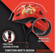 Детский велосипедный шлем 2-7 лет Пожарник, Красный