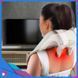 Беспроводной массажер для шеи, спины и плеч Shiatsu с подогревом от батареи
