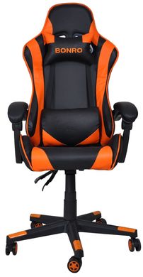 Крісло геймерське Bonro B-2013-1 оранжеве (40800014)