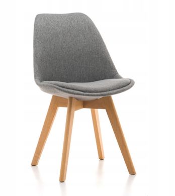 Кухонный стул в скандинавском стиле серый