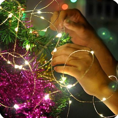 Новорічна гірлянда 200 LED, 20 гілок по 10 світлодіодів кожна