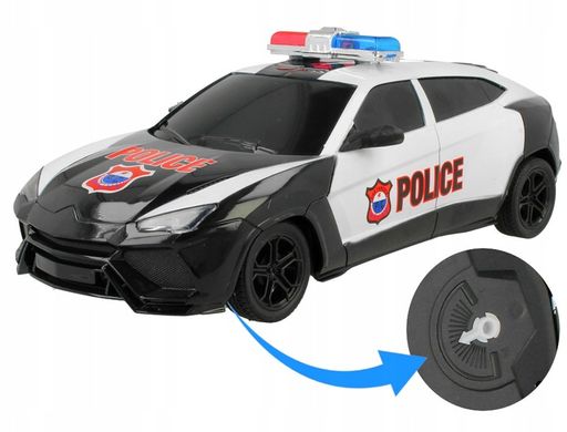 Поліцейський автомобіль з пультом дистанційного керування, Черный