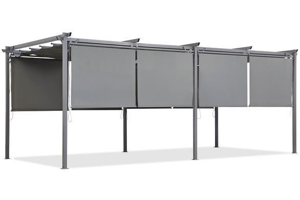 Антрацитова тераса з жалюзі, 3 x 6 м