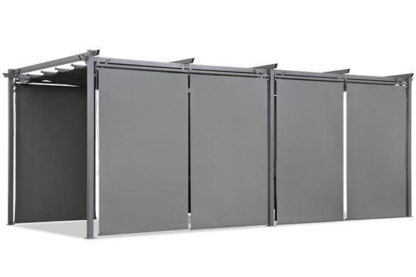Антрацитова тераса з жалюзі, 3 x 6 м