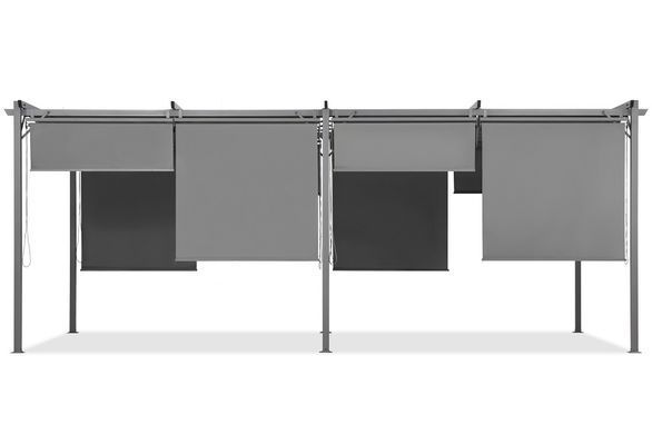 Антрацитова тераса з жалюзі, 3 x 6 м