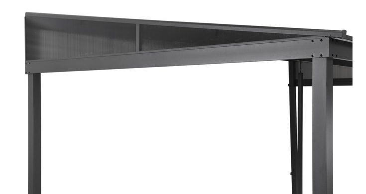 Алюминиевая крыша террасы 3 x 5 м антрацит