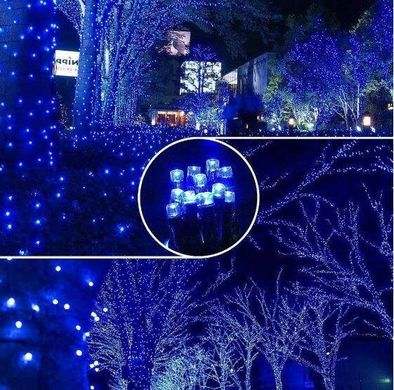 Новогодняя гирлянда 8 м 100 LED (Синий цвет)
