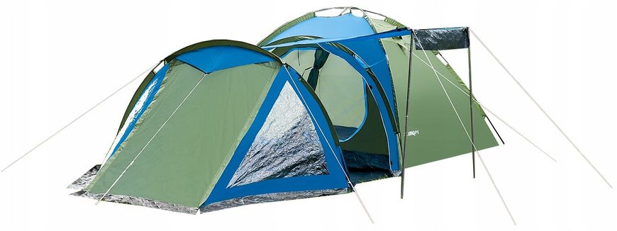 Палатка туристическая Presto Soliter 4, 3500 мм, сине-серая