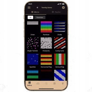 Twinkly Curtain 210 RGBW светодиодный занавес Wi-Fi/BT