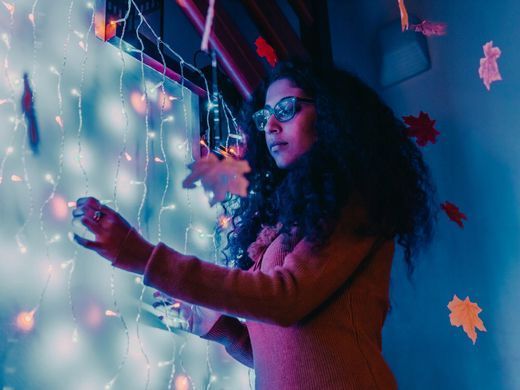 Twinkly Curtain 210 RGBW светодиодный занавес Wi-Fi/BT