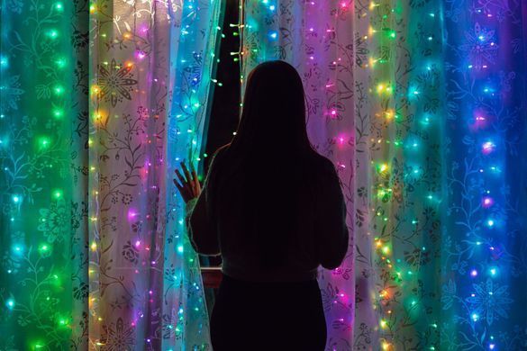 Twinkly Curtain 210 RGBW светодиодный занавес Wi-Fi/BT
