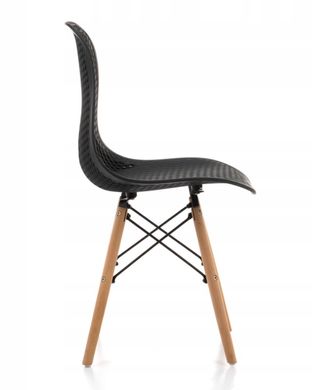 Крісло в скандинавському стилі сіра решітка