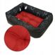 Ліжко для собаки 70x55 WATERPROOF FEET червоний з чорним