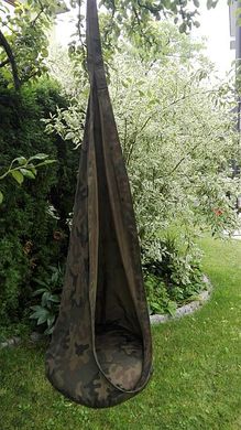 Підвісна садова гойдалка гамак-кокон Violess 60 x 60