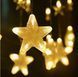 Новогодняя гирлянда бахрома звездочки 5 м 175 LED (Теплый белый с холодной вспышкой) - 6
