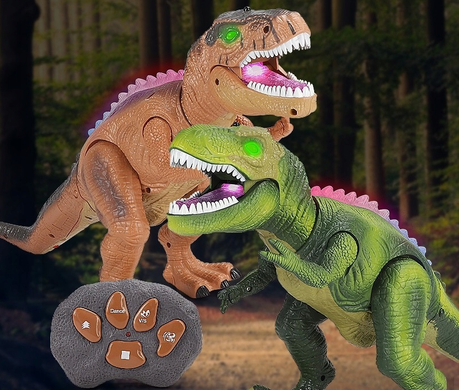 Інтерактивний динозавр з дистанційним керуванням великий світлодіод