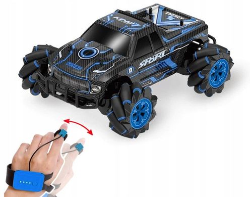 Автомобиль с ручным управлением жестами + пульт дистанционного управления-авто 4x4, Синий