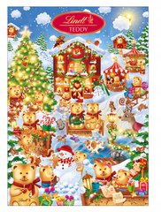 Lindt Teddy Hidden Game Advent Calendar, білий молочний шоколад 265г