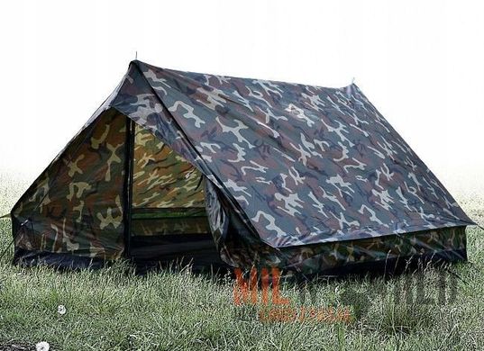 Двухместная палатка Mil-Tec Mini Pack Super woodland