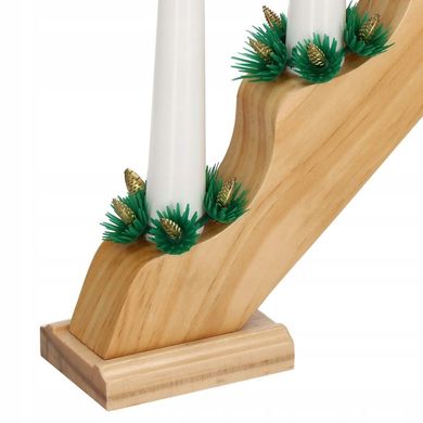 Дерев'яний свічник Springos 30,5 см