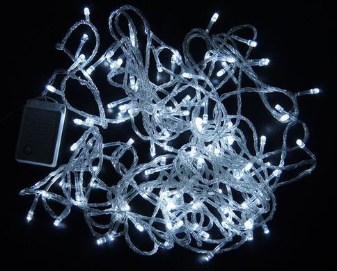 Новорічна гірлянда 500 LED, 34M, Прозорий дріт