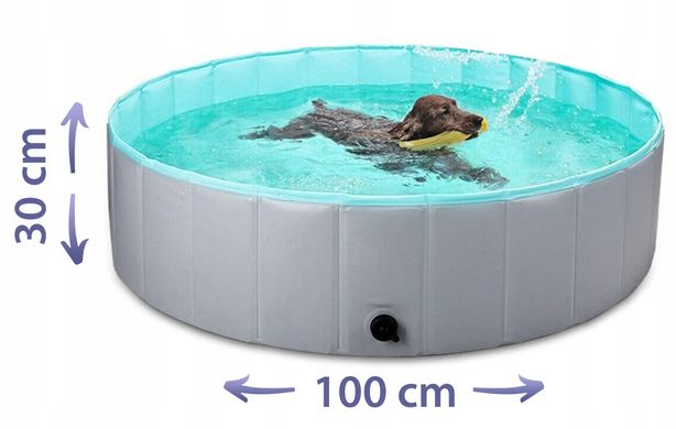 Бассейн для собак Gotel 30 x 100 см 230 л, Cерый