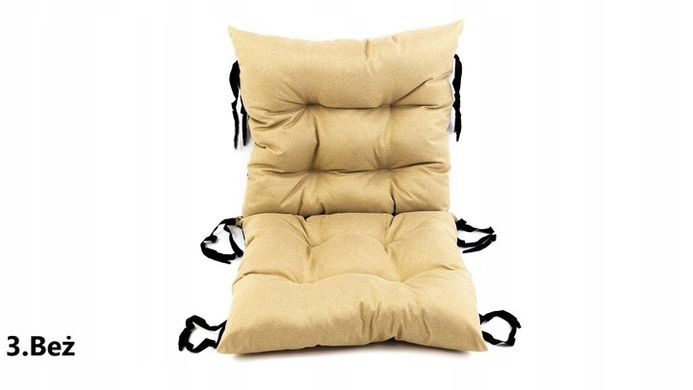 Подушка для садового кресла качели 50x50x50 лен, Лазурный