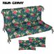 Подушка Ferocity 100 x 50 x 10 з принтом (декор сидіння та спинка), Принт Palm Jasny