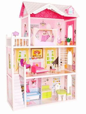 Игровой кукольный домик Ecotoys 4109 Roseberry + 2 куклы
