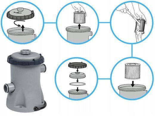 Каркасный бассейн Bestway Steel Pro Max&trade; 366&times;76 см с фильтр-насосом