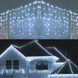 Новорічна гірлянда бахрома 14,5 м 300 LED (Холодний білий) - 2