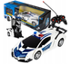 Управляемая полицейская машина робот полицейская машина, Синий