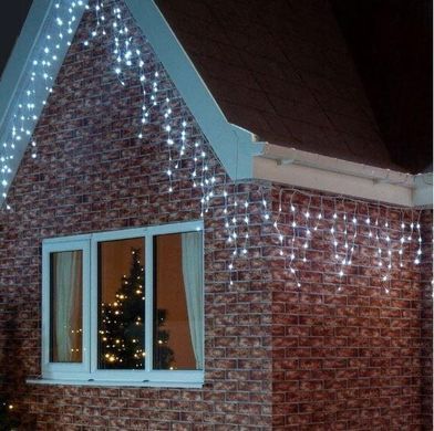 Новорічна гірлянда бахрома 23,5 м 500 LED (Холодний білий)