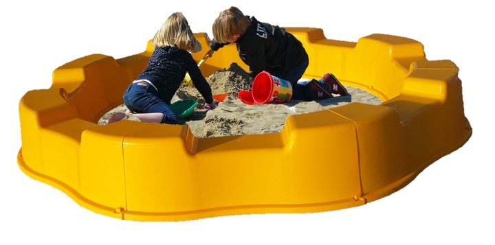Пластиковая песочница 250 кг для детей премиум-класса
